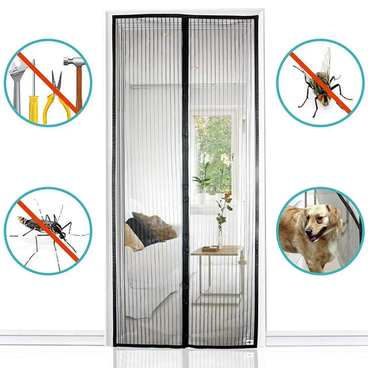 Magnetic Screen Door Curtain (Anti Mosquito)